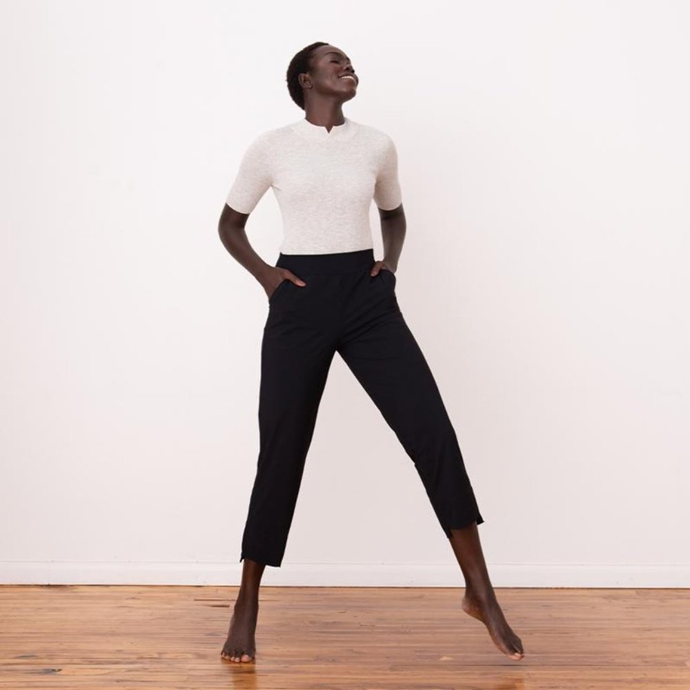 ADAY Straight Up Dress Pants (Black, Size Small)